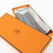 Authentic Second Hand Hermès Grey Pochette Twill Scarf on Labellov.com