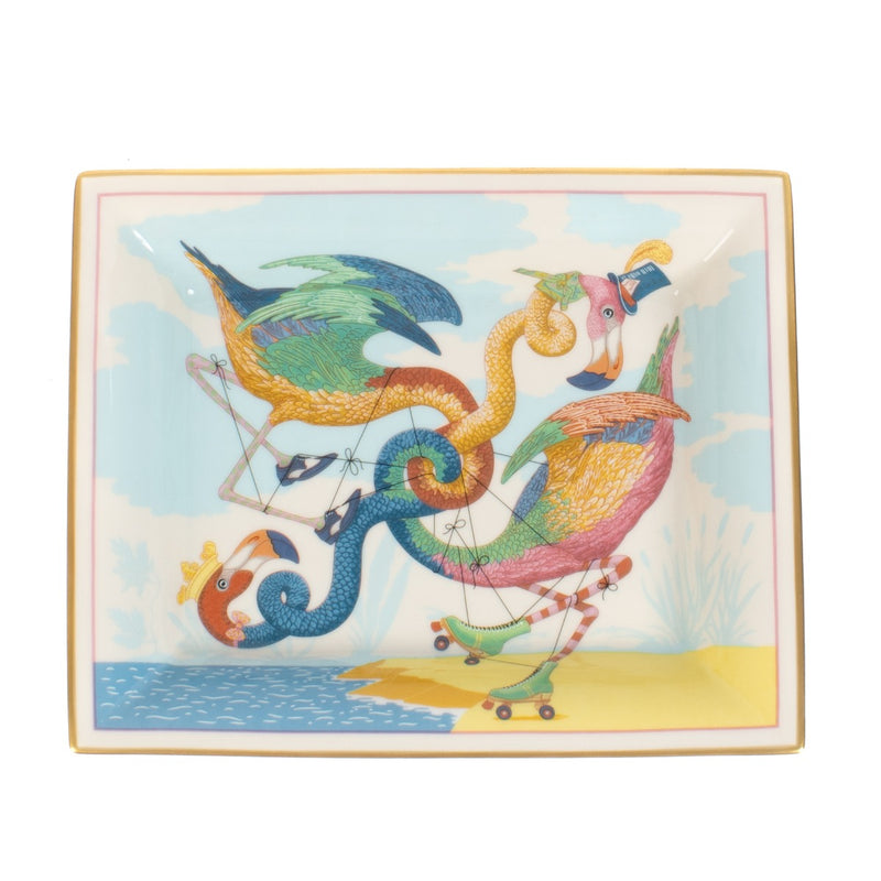 Hermès Tied Up in Knots Porcelain Change Tray