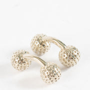 Authentic Second Hand Hermès Silver Golf Ball Cufflinks on Labellov.com