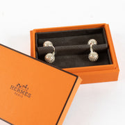 Authentic Second Hand Hermès Silver Golf Ball Cufflinks on Labellov.com