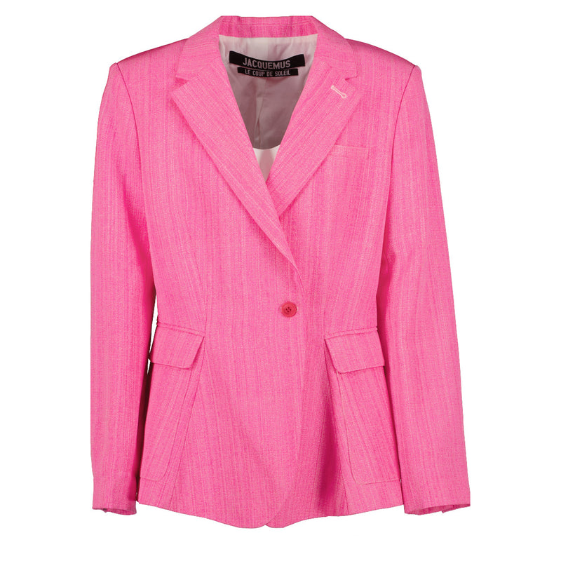 Jacquemus Le Coup De Soleil Knalroze Blazer - FR38