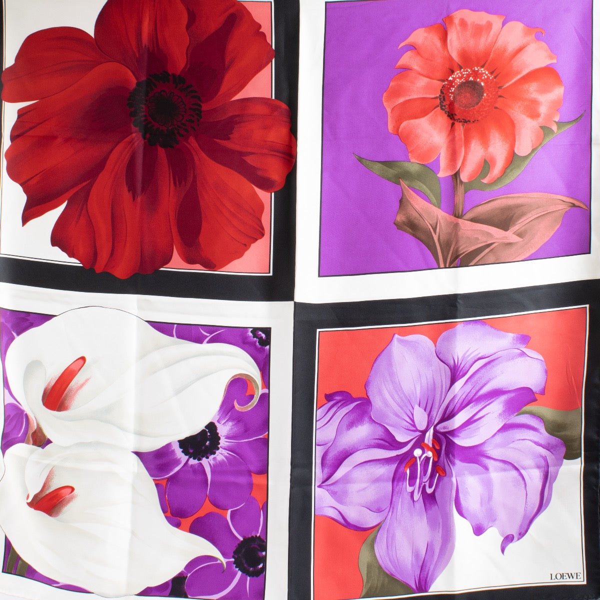 Authentic Second Hand Loewe Multicolor Silk Scarf on Labellov.com