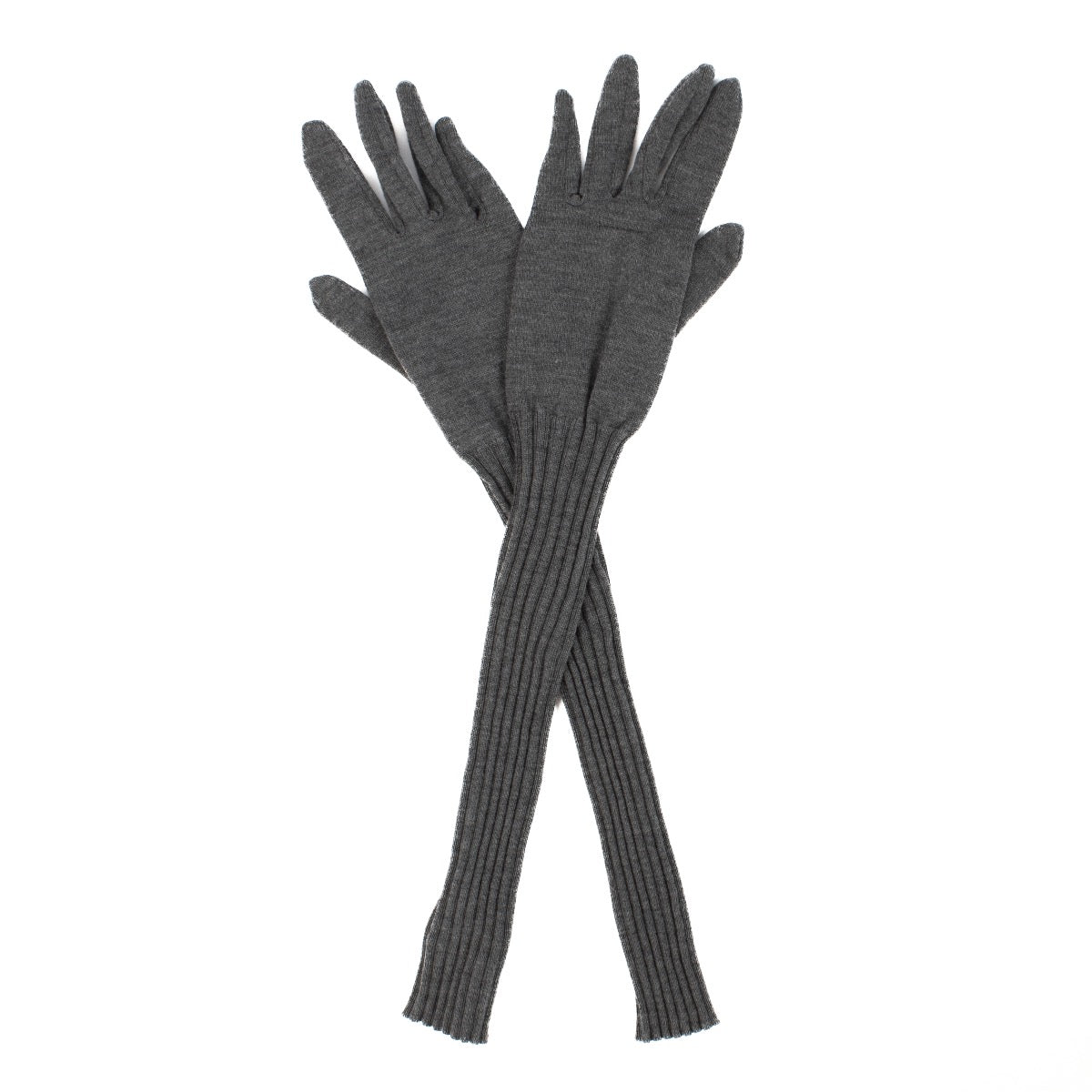 shop 100% authentic second hand Miu Miu Grey Wool Gloves - Size S on Labellov.com