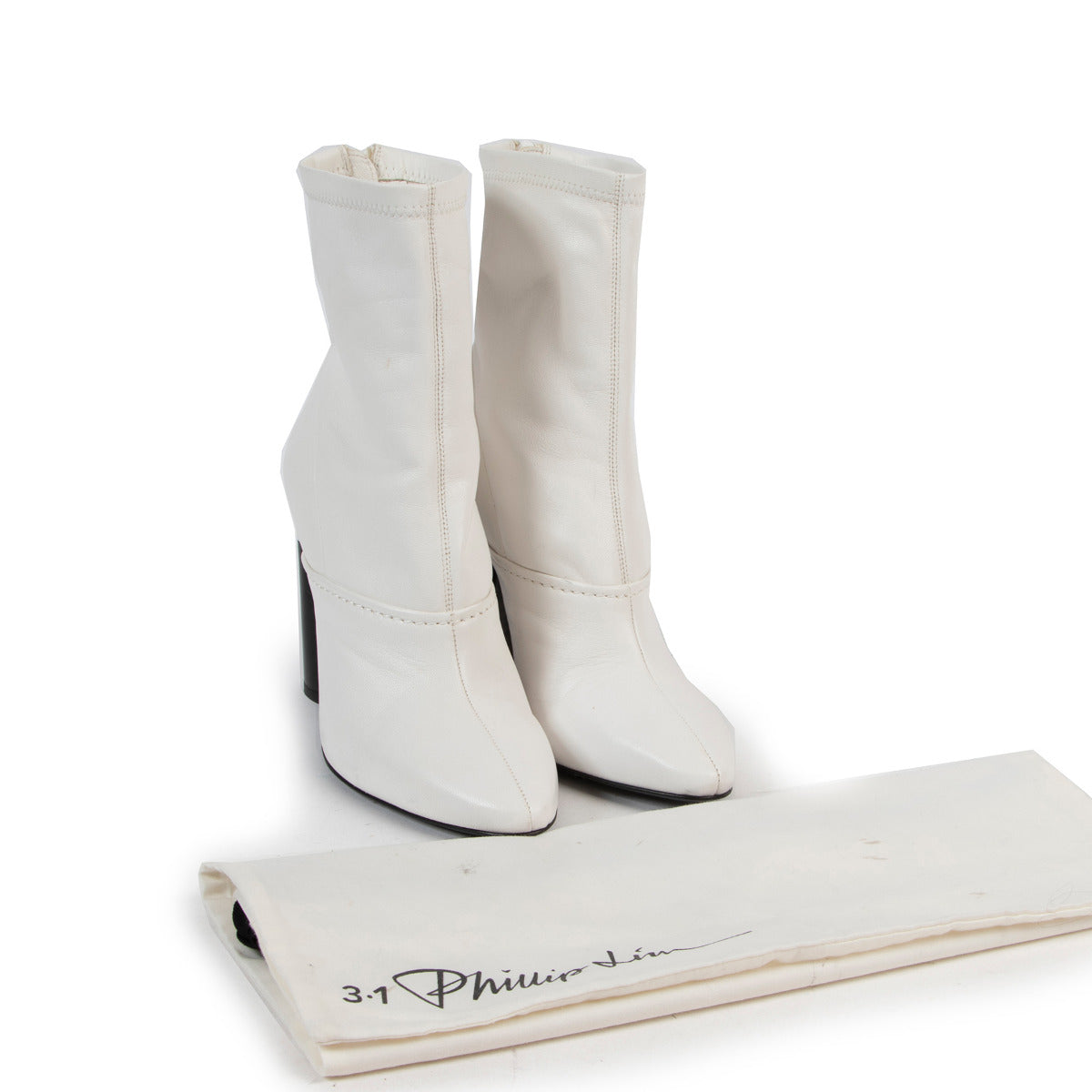 3.1 Phillip Lim White Sock Booties - size 37.5