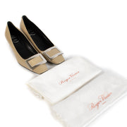 Shop 100% authentic Roger Vivier Beige Patent Leather Pumps - size 37 at Labellov.com.