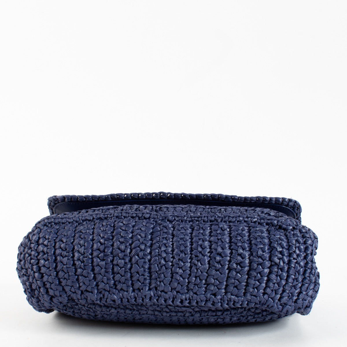 Authentic Second Hand Saint Laurent Blue Raffia Medium Niki Bag on Labellov.com