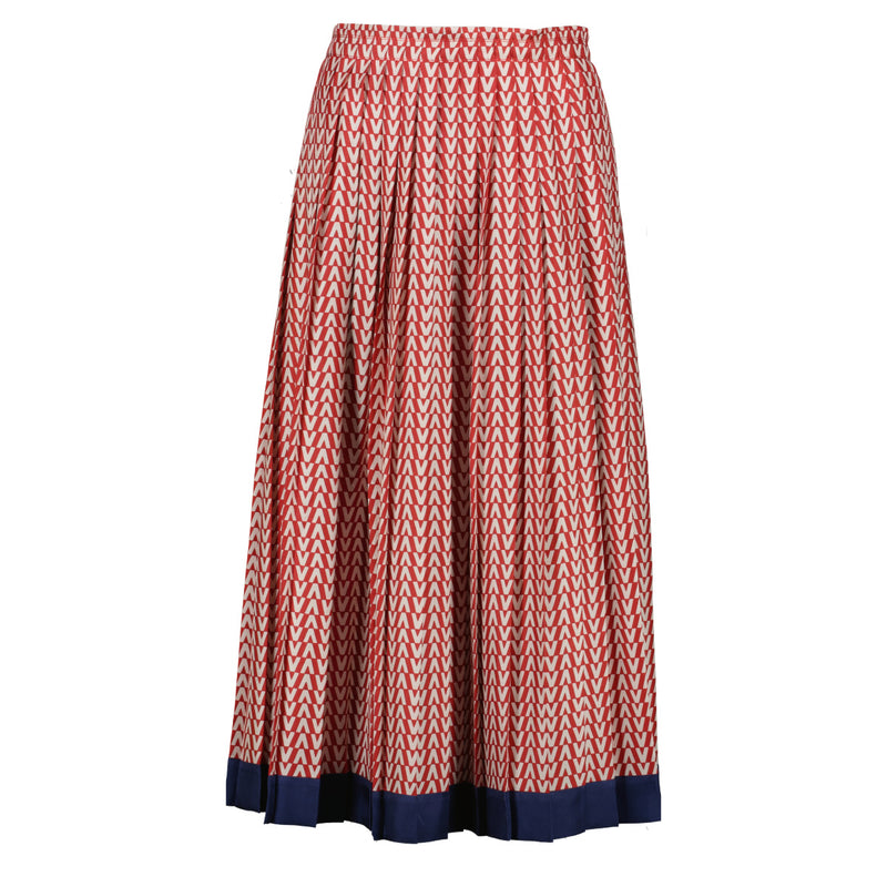 Valentino Silk Midi Skirt