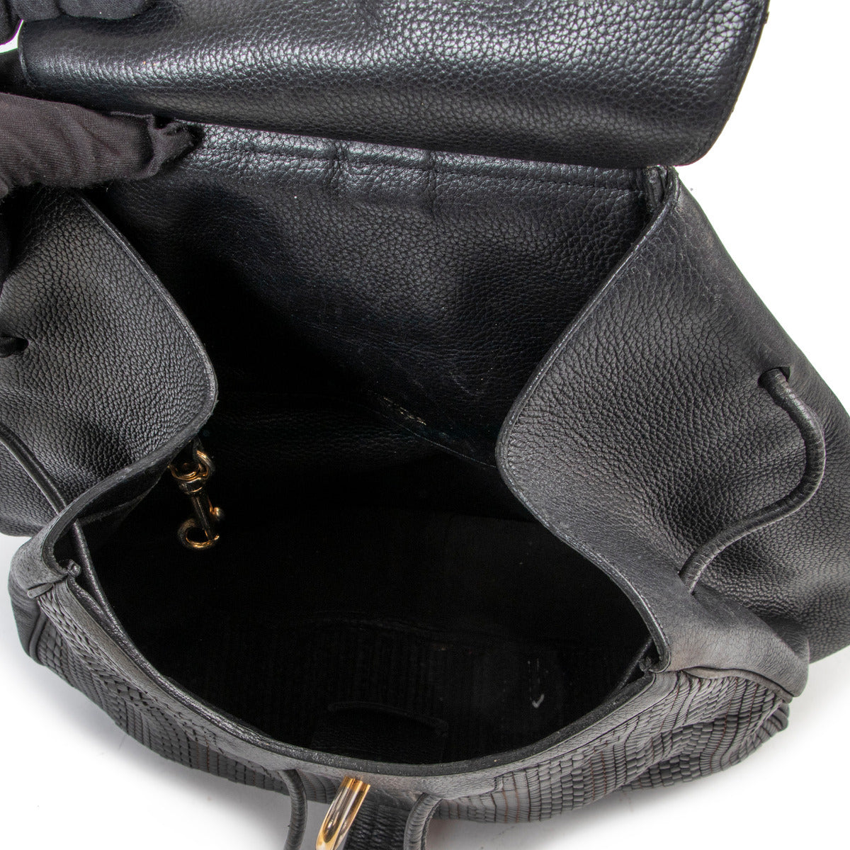Delvaux Lucifer Toile de Cuir GM