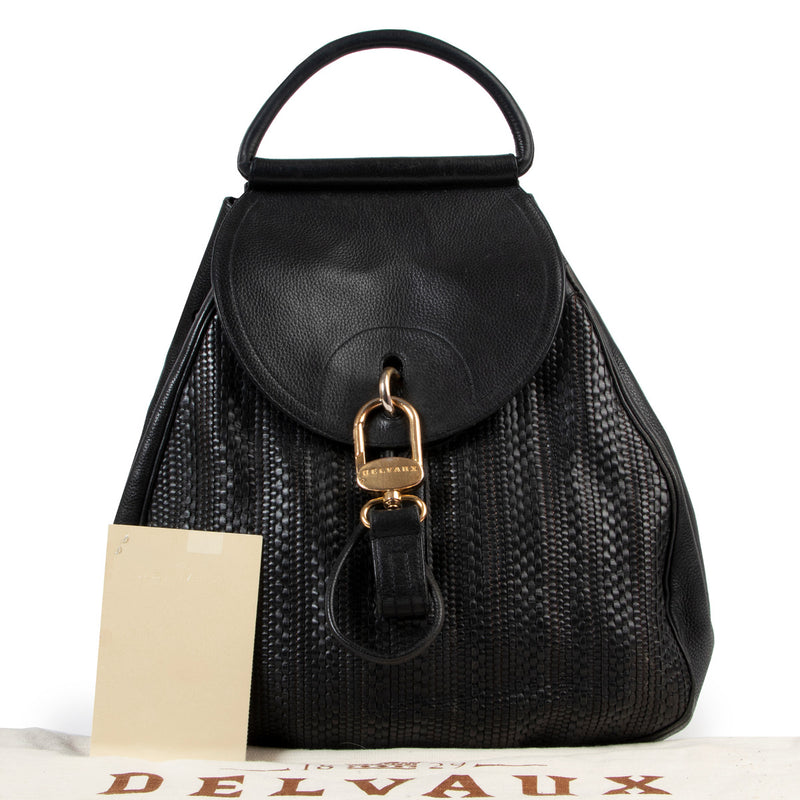 Delvaux Lucifer Toile de Cuir GM for sale at Labellov