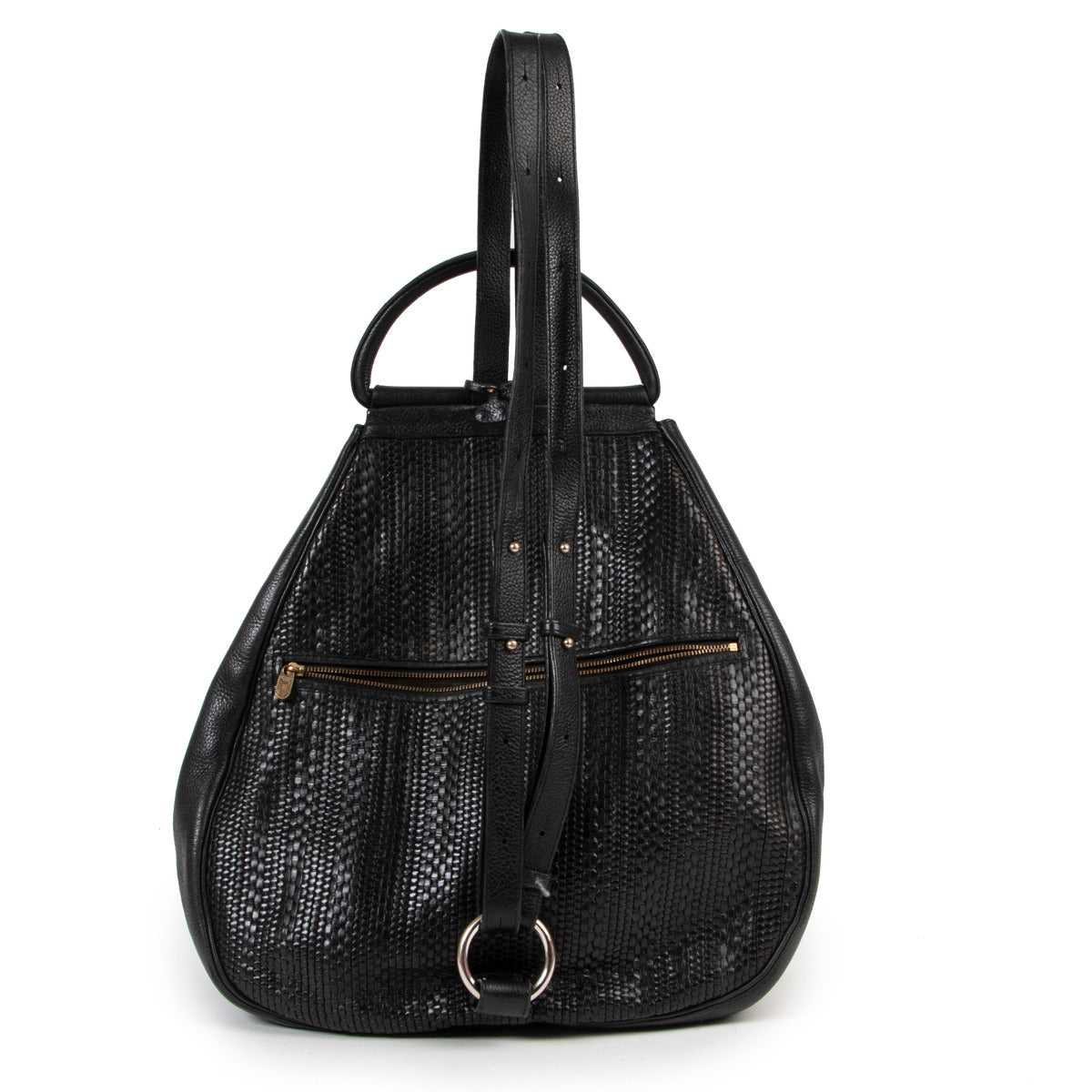 Delvaux Lucifer Toile de Cuir GM