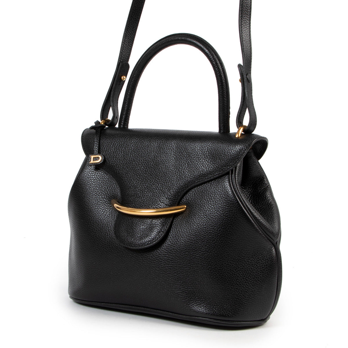 Delvaux Black Top Handle Bag