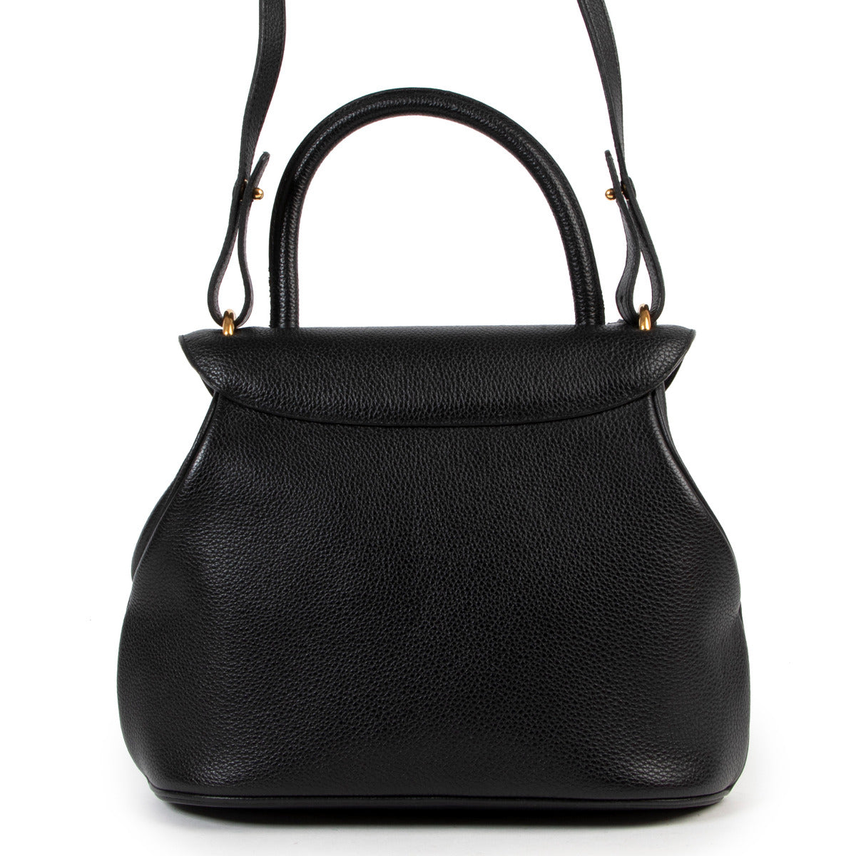 Delvaux Black Top Handle Bag