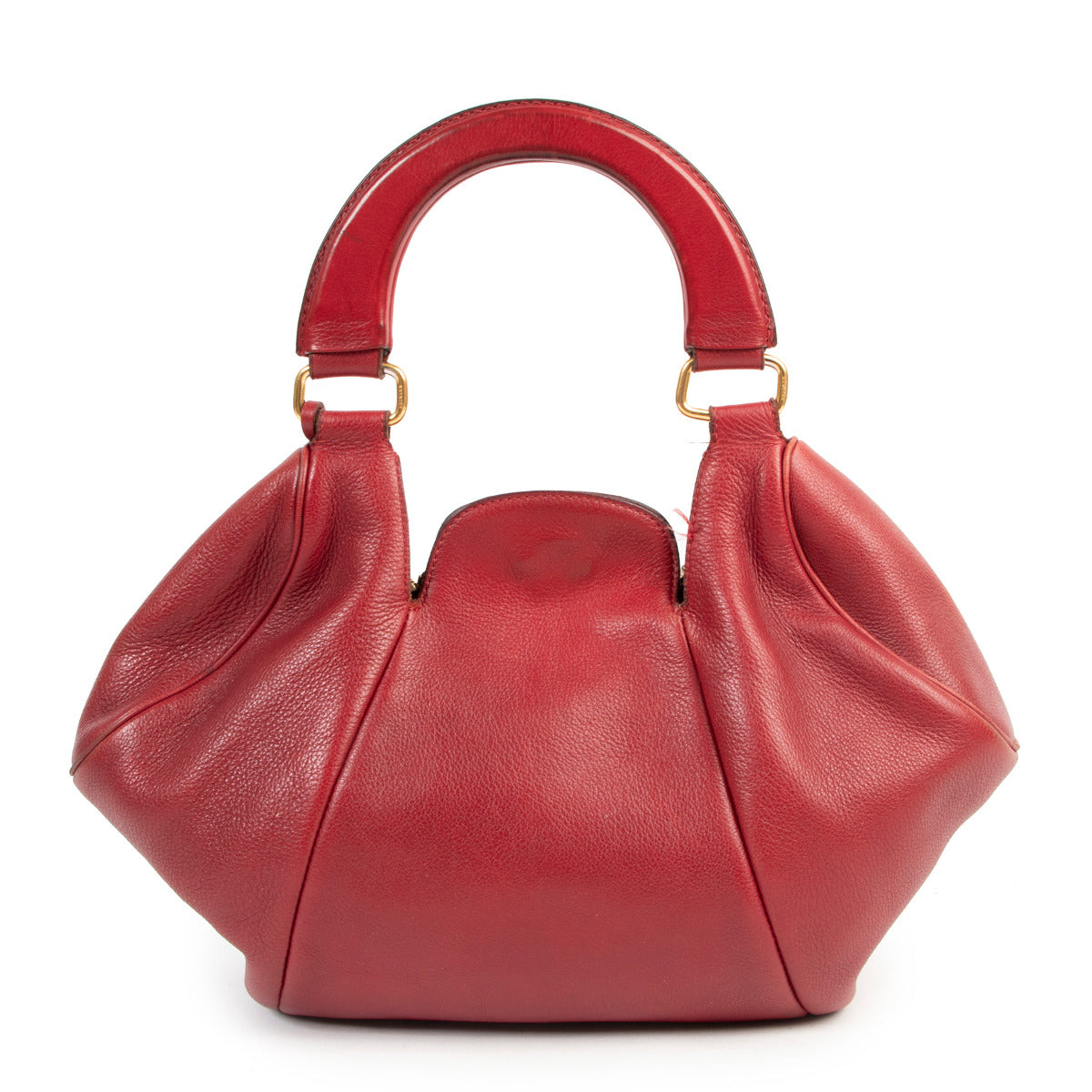 Delvaux Rode Ritssluiting Bovenhandtas