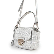 Prada Silver Metallic Crossbody for the best price at Labellov secondhand designer bags