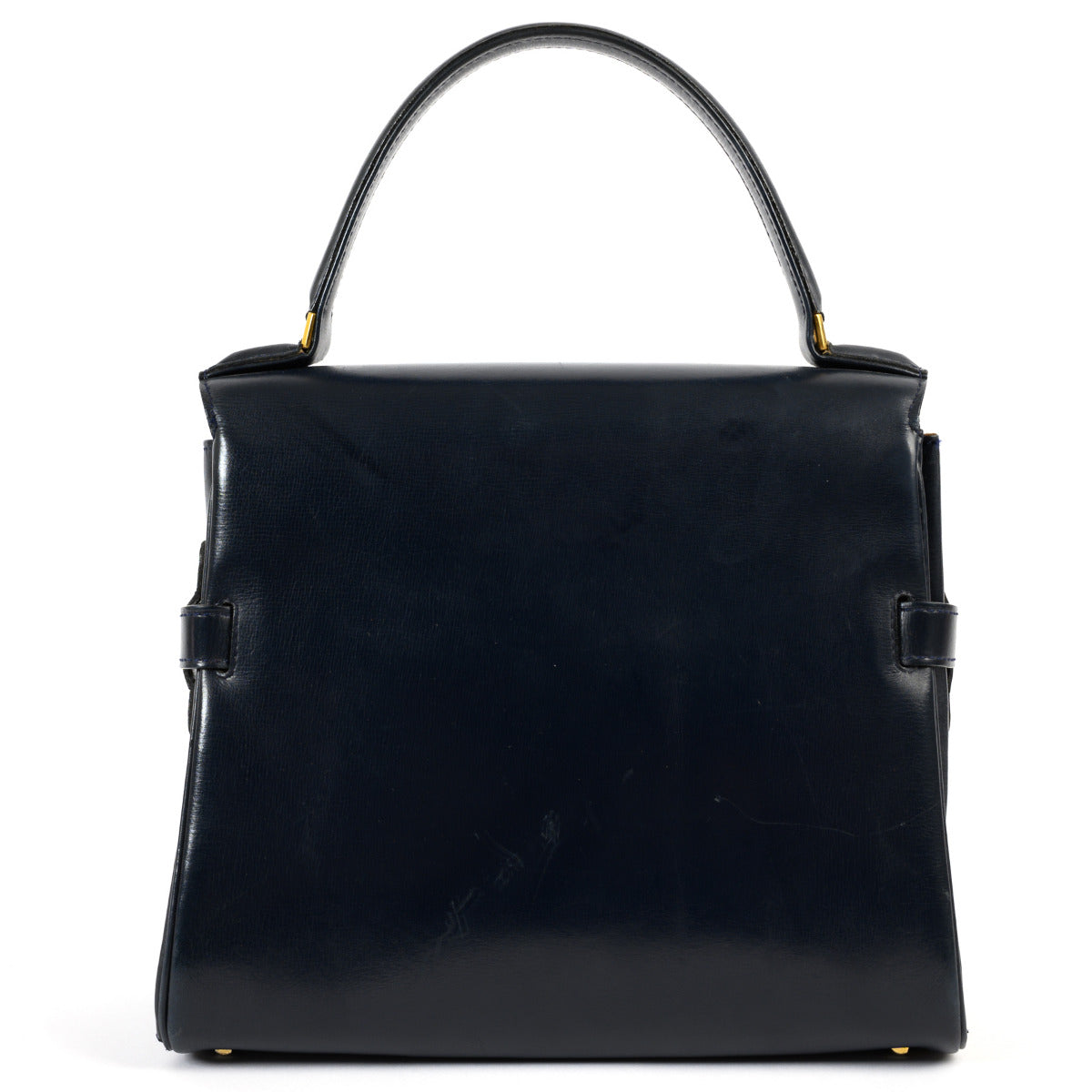 Delvaux Blue Tempete PM Top Handle