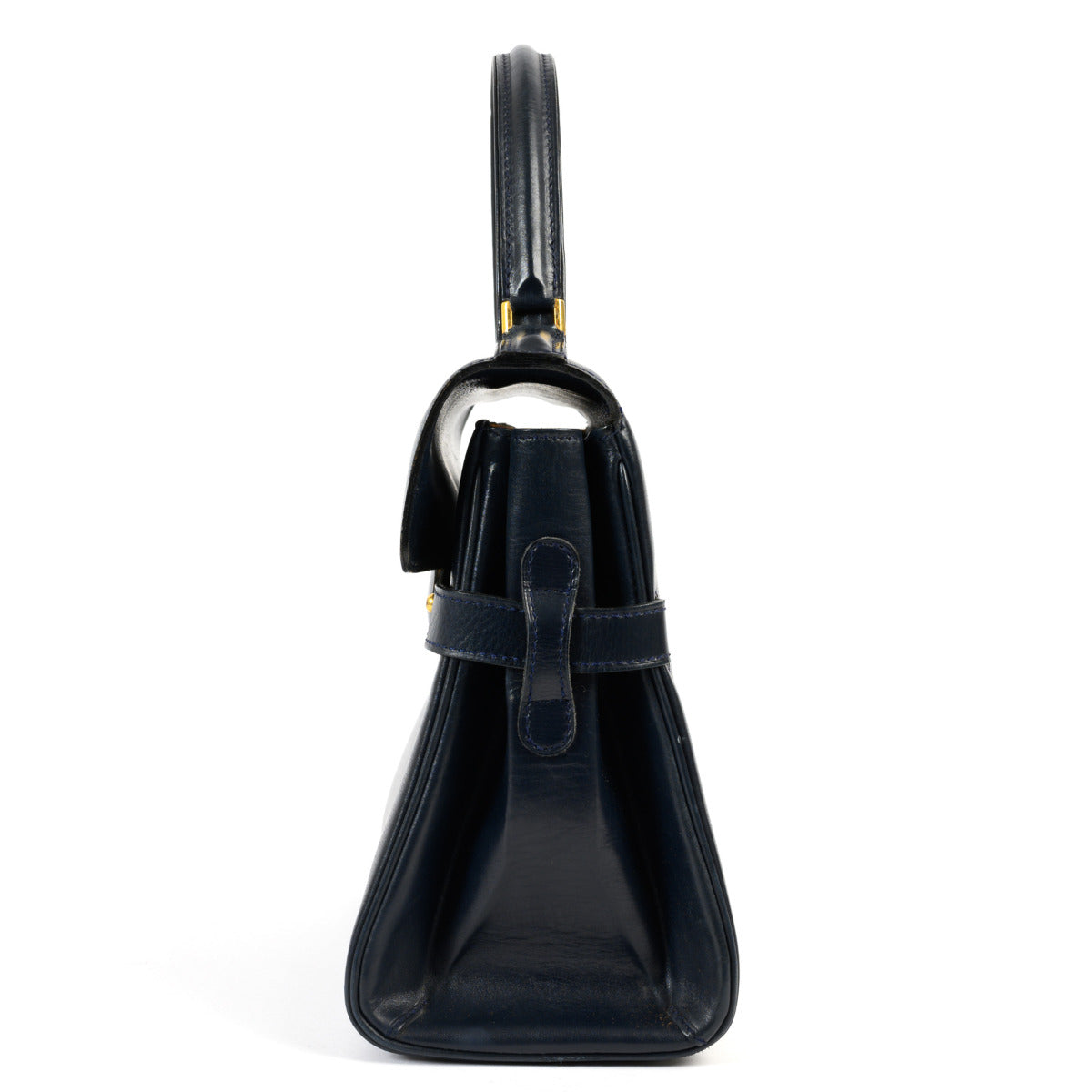 Delvaux Blue Tempete PM Top Handle