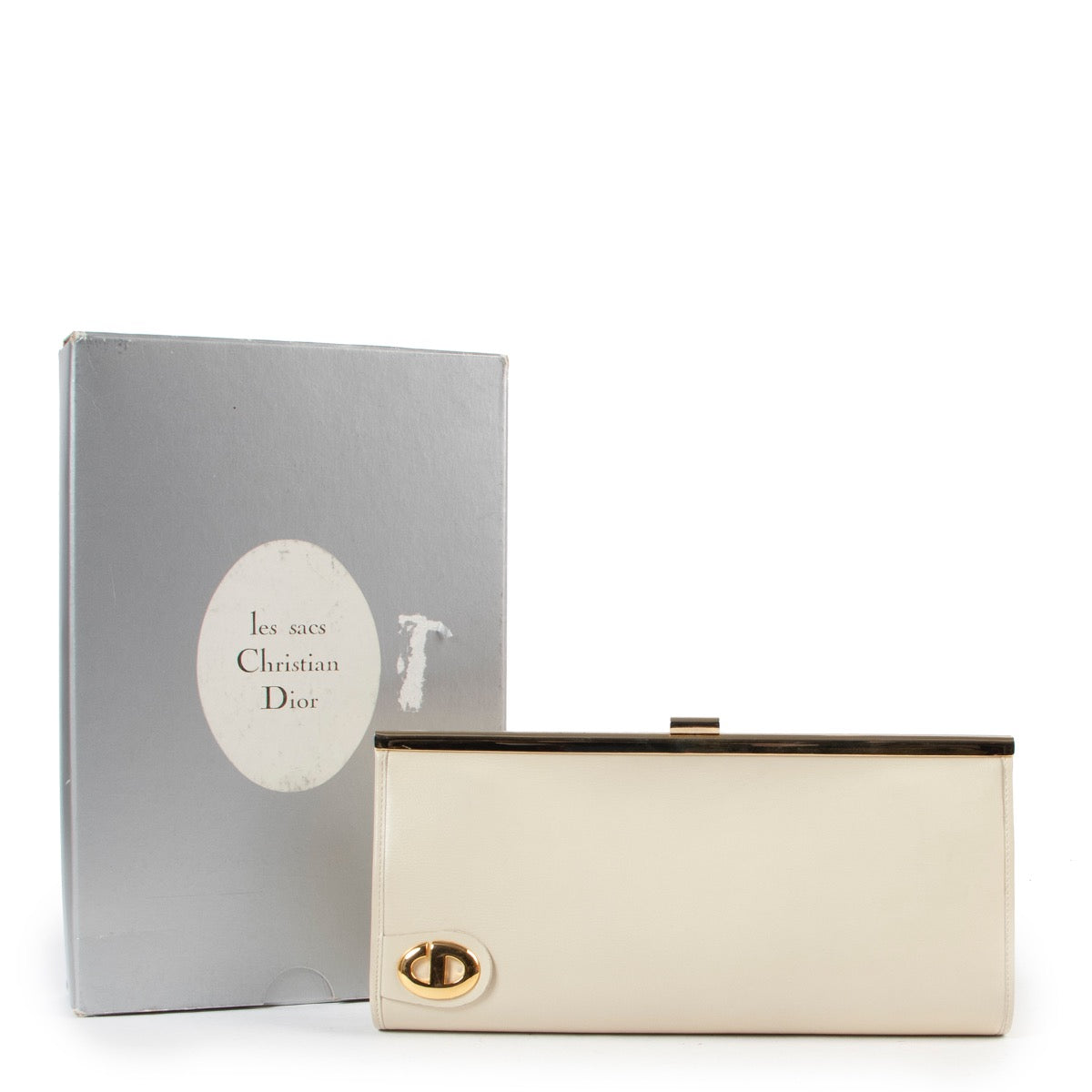 shop safe onlineChristian Dior Cream Clutch