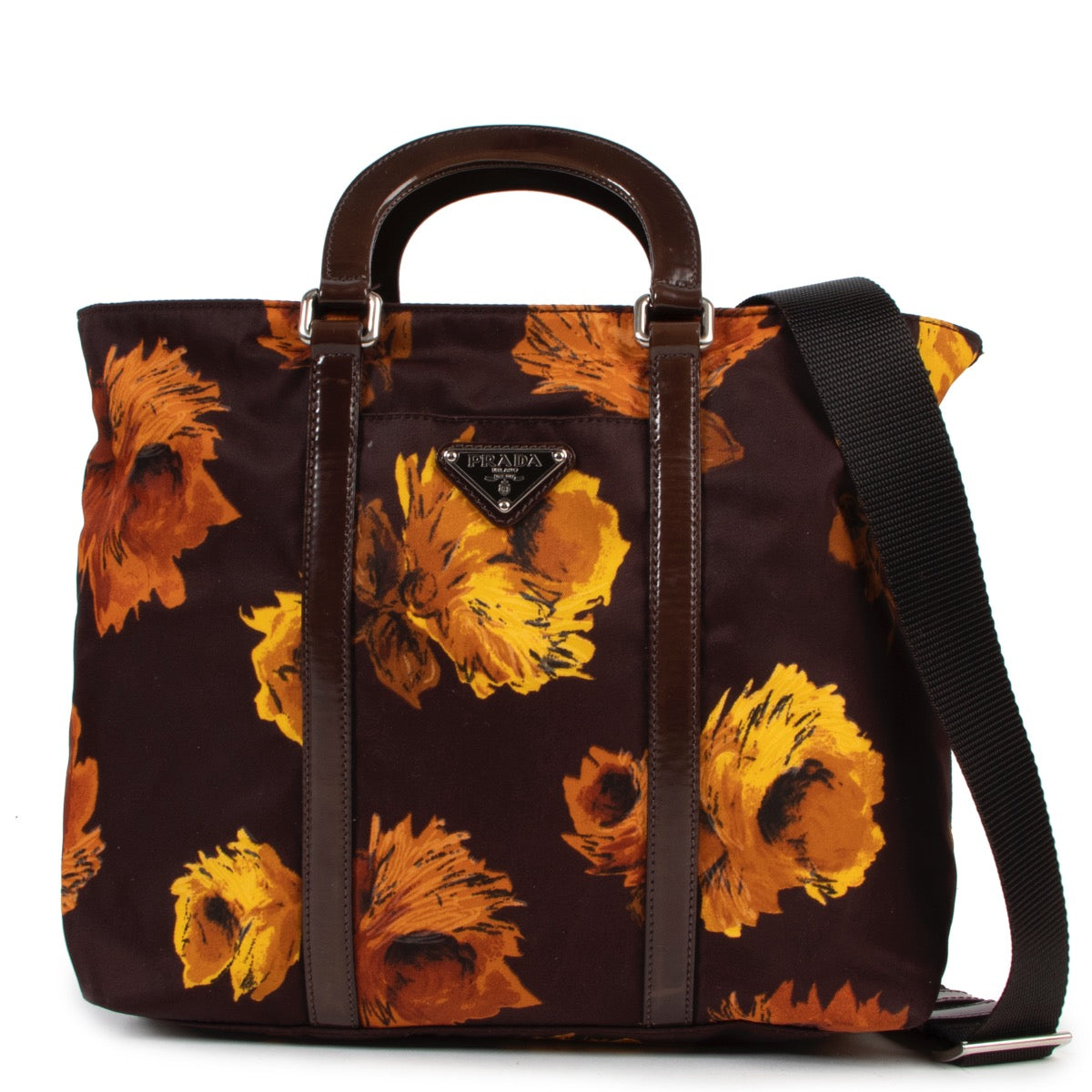 Prada Floral Print Crossbody Bag