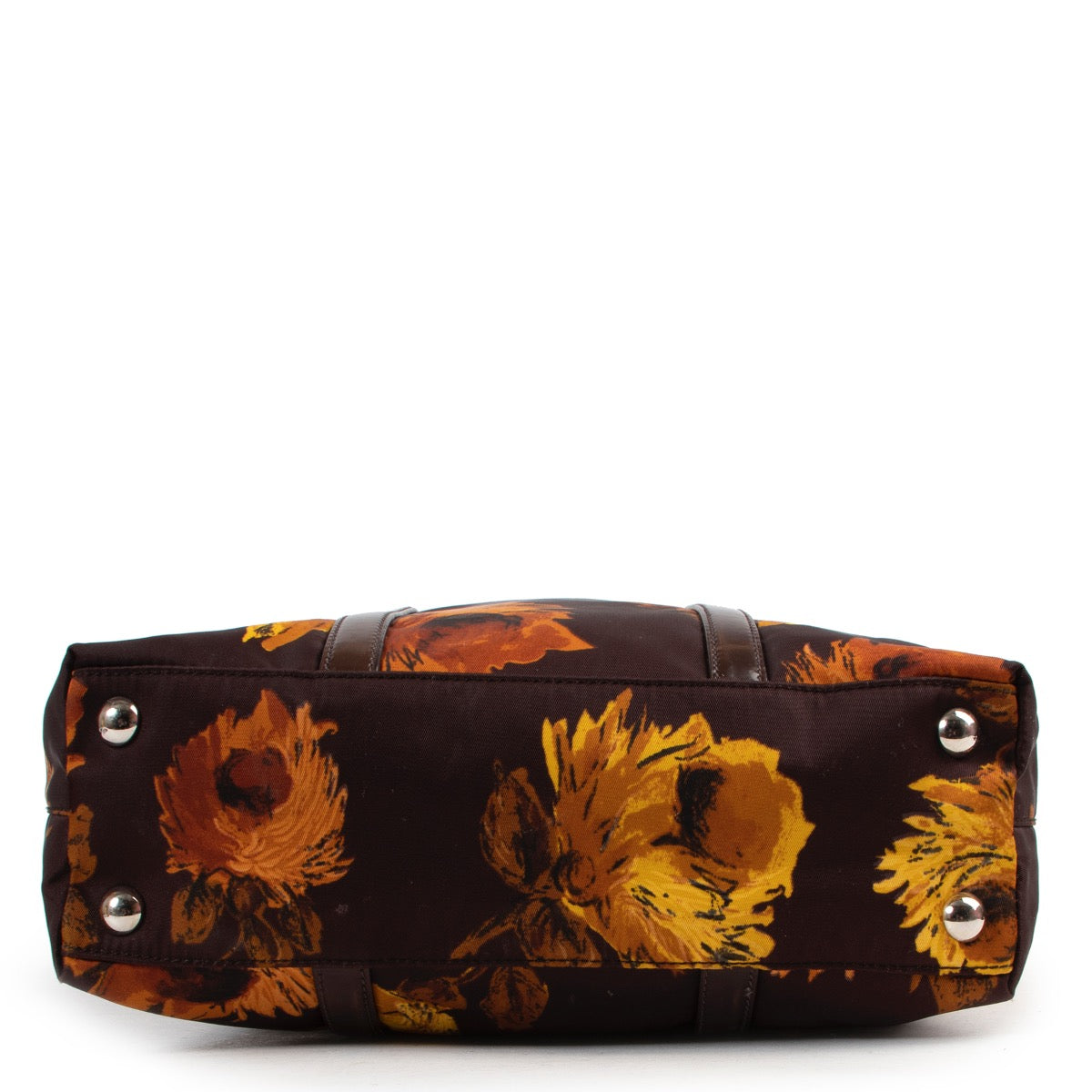 koop veilig online tegen de beste prijs Prada Floral Print Crossbody Bag
