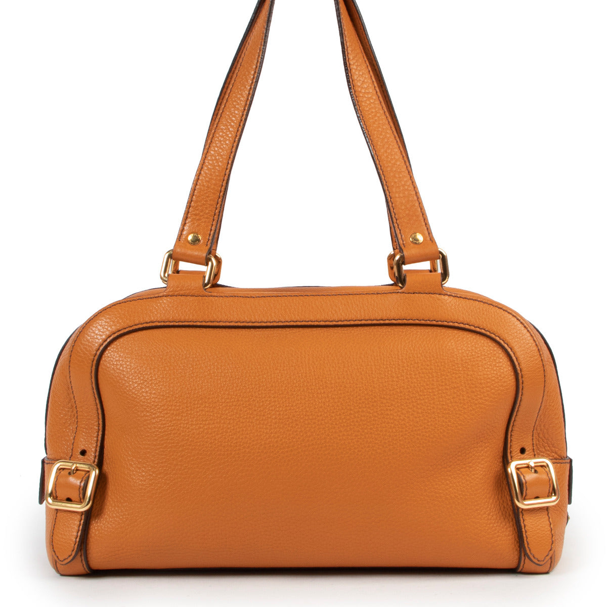 Prada Brandoranje Boston Bag