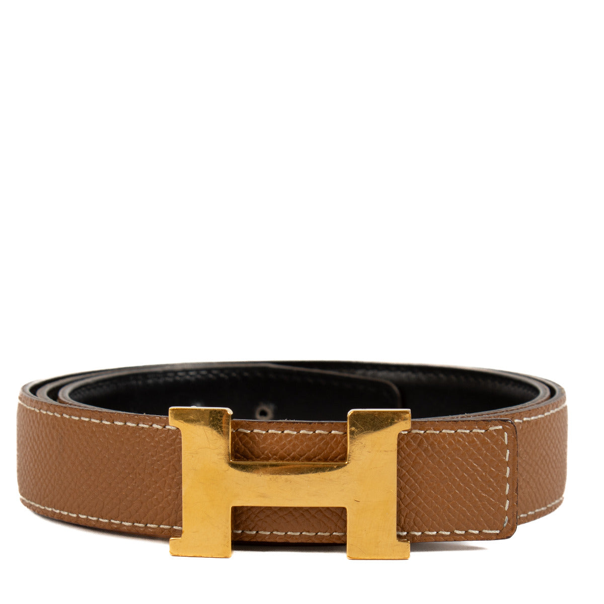 Hermès Mini Constance Belt Buckle & Reversible Leather Strap - size 75
