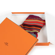 shop online authentic second hand luxury designer Hermès Multicolour Lettering Silk And Cashmere Scarf at Labellov
