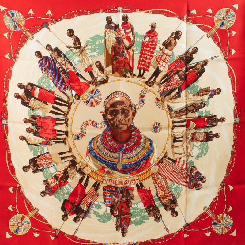 shop 100% authentic second hand Hermès Perles Du Kenya Silk Scarf on Labellov.com