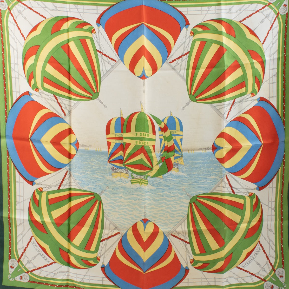 shop 100% authentic second hand Hermès Spinnakers Silk Scarf on Labellov.com