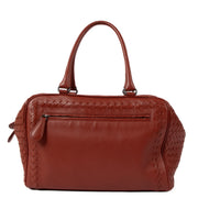 shop 100% authentic second hand Bottega Veneta Red Intrecciato Top Handle Bag on Labellov.com