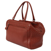 shop 100% authentic second hand Bottega Veneta Red Intrecciato Top Handle Bag on Labellov.com