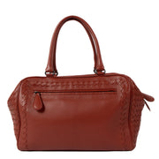shop 100% authentic second hand Bottega Veneta Red Intrecciato Top Handle Bag on Labellov.com