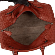 shop 100% authentic second hand Bottega Veneta Red Intrecciato Top Handle Bag on Labellov.com