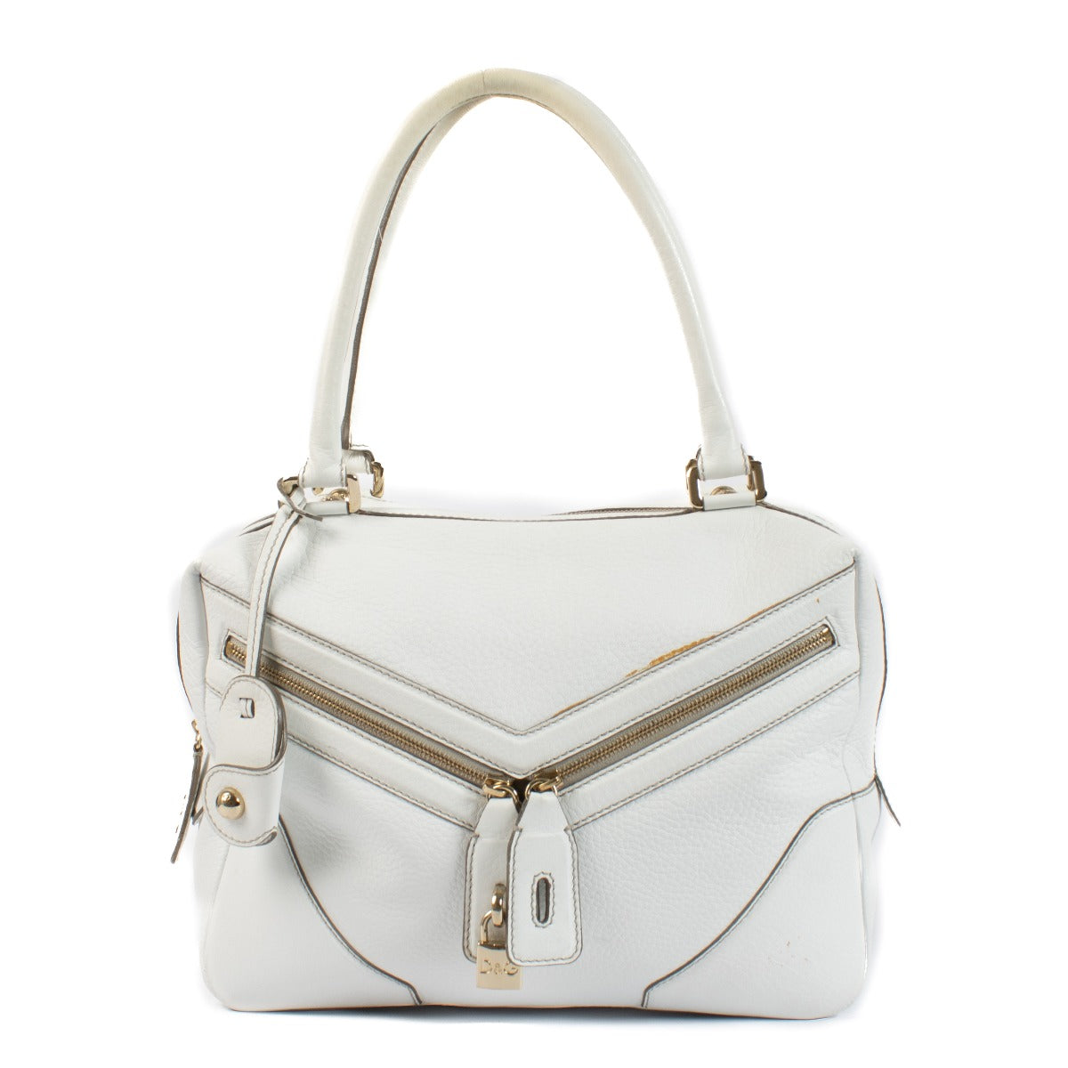 shop 100% authentic second hand D&G White Leather Micol Bag on Labellov.com