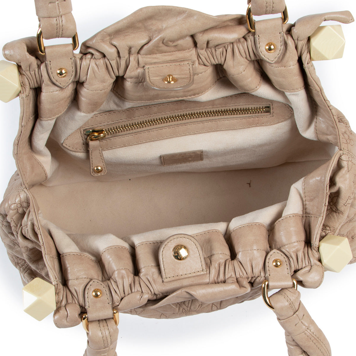 Louis Vuitton Beige Olympe Stratus PM Shoulder Bag