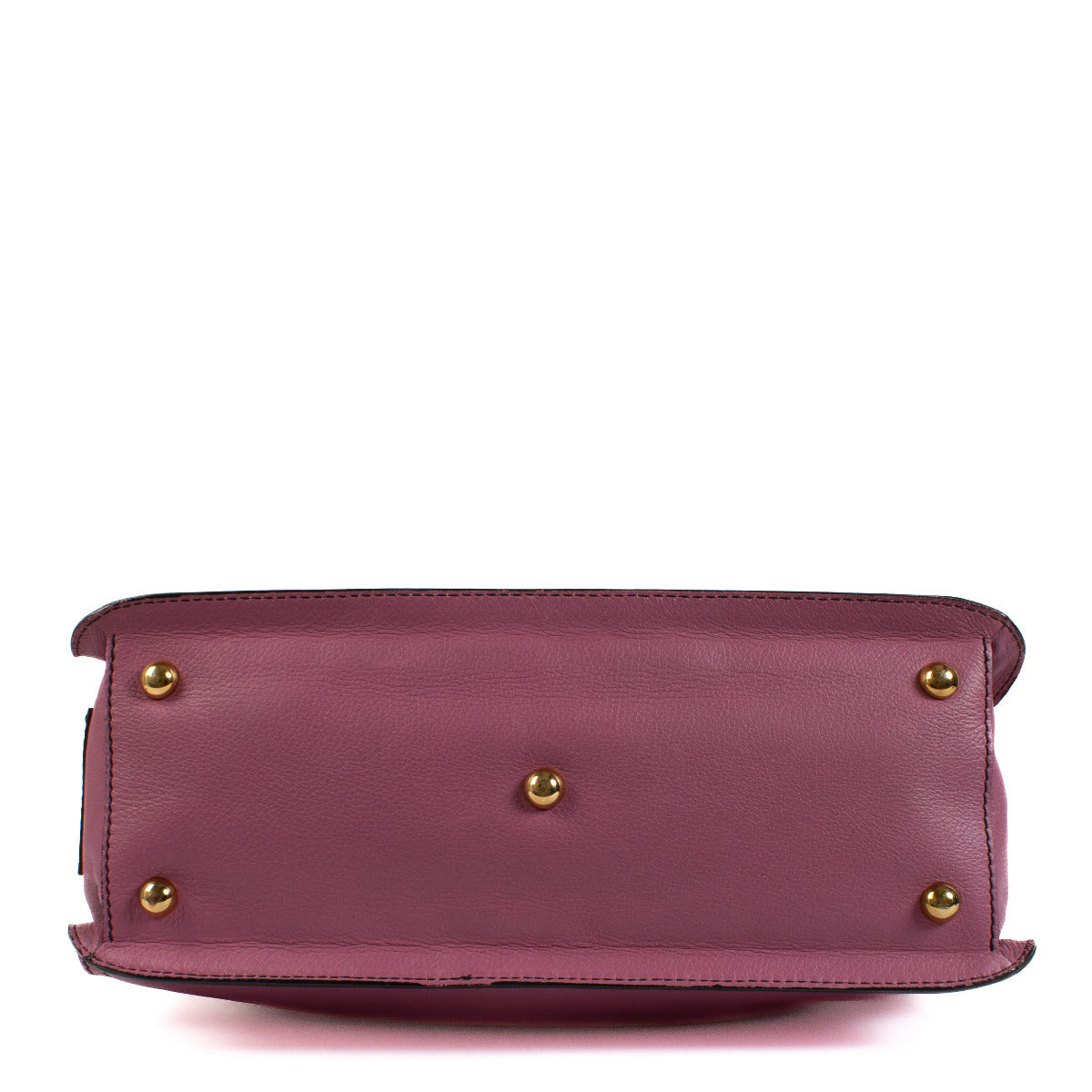 Valentino Garavani Purple Leather Top Handle Bag