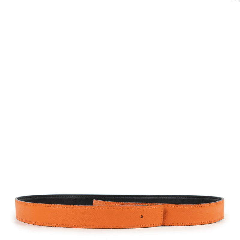 Buy in very good condition a Hermés Constance Orange And Black Belt