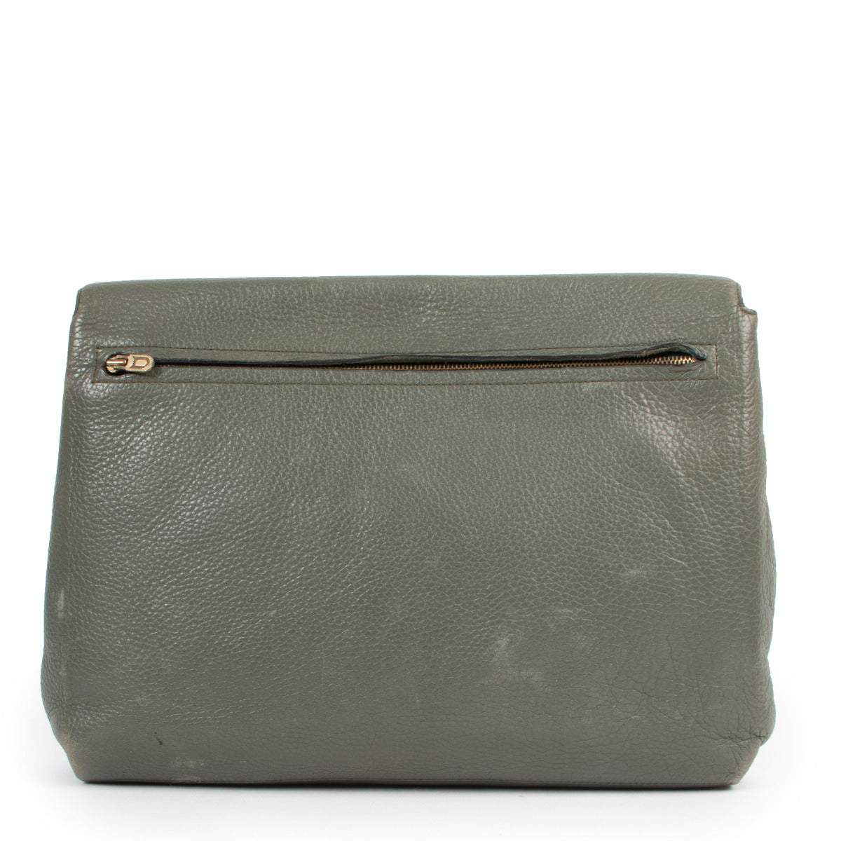Pochette verte Delvaux