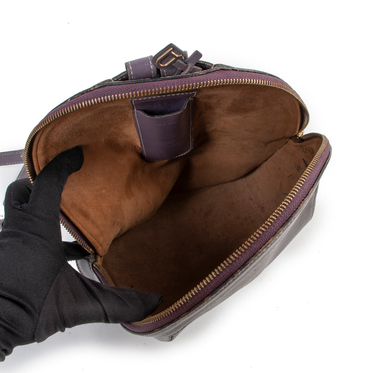 Delvaux Amitie Purple Leather Backpack