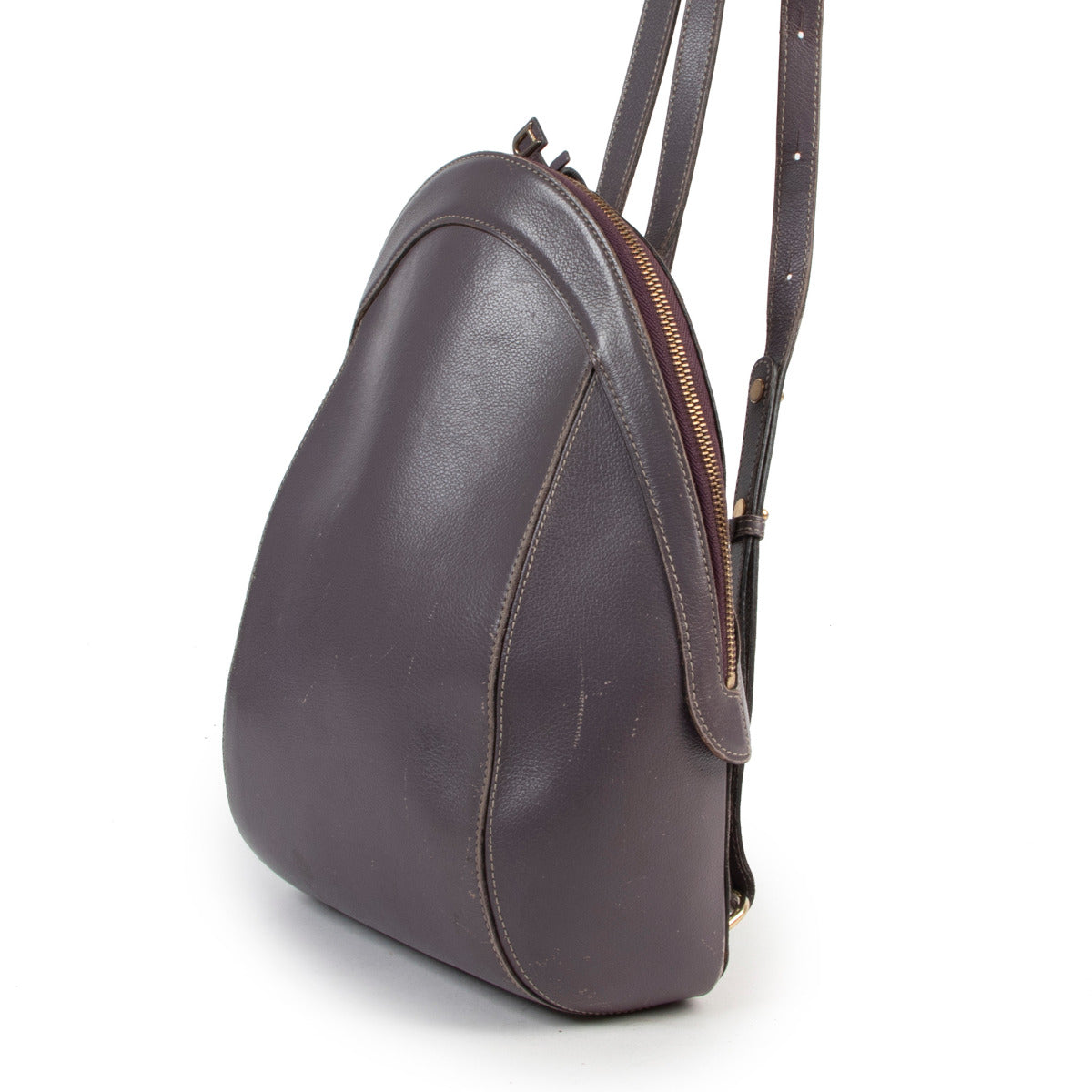 Delvaux Purple Leather Backpack