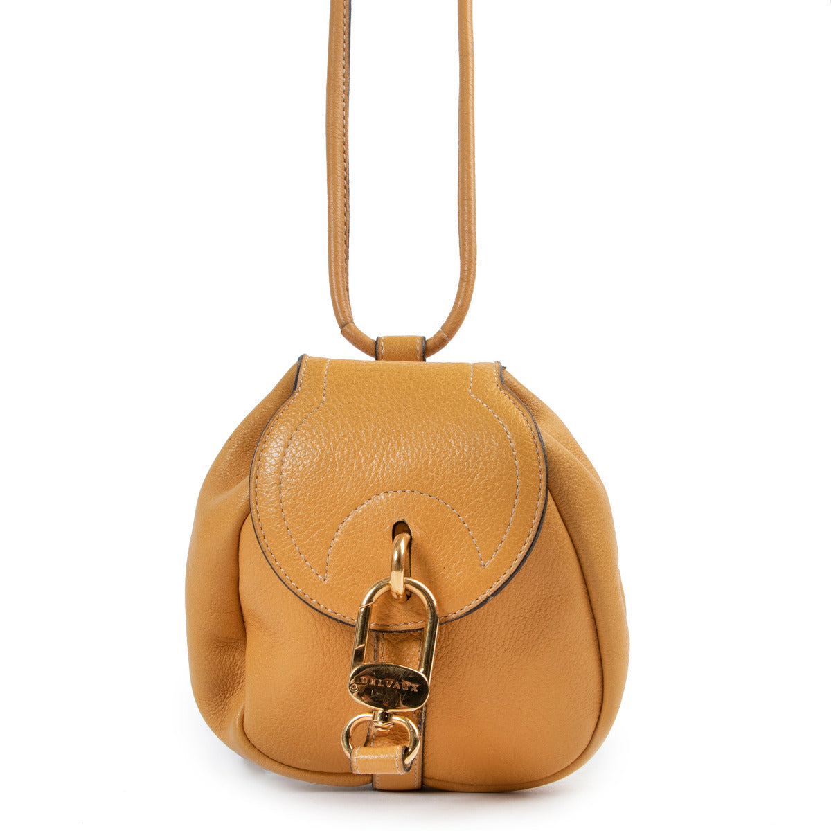 Delvaux Mini Yellow Cerceau Crossbody Bag