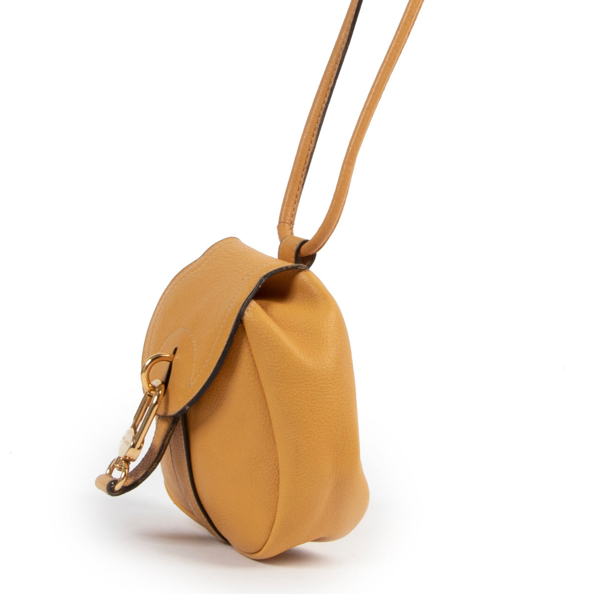 Delvaux Mini Yellow Cerceau Crossbody Bag