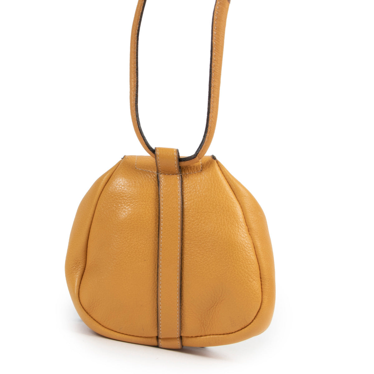Delvaux Mini Yellow Cerceau Crossbody Bag