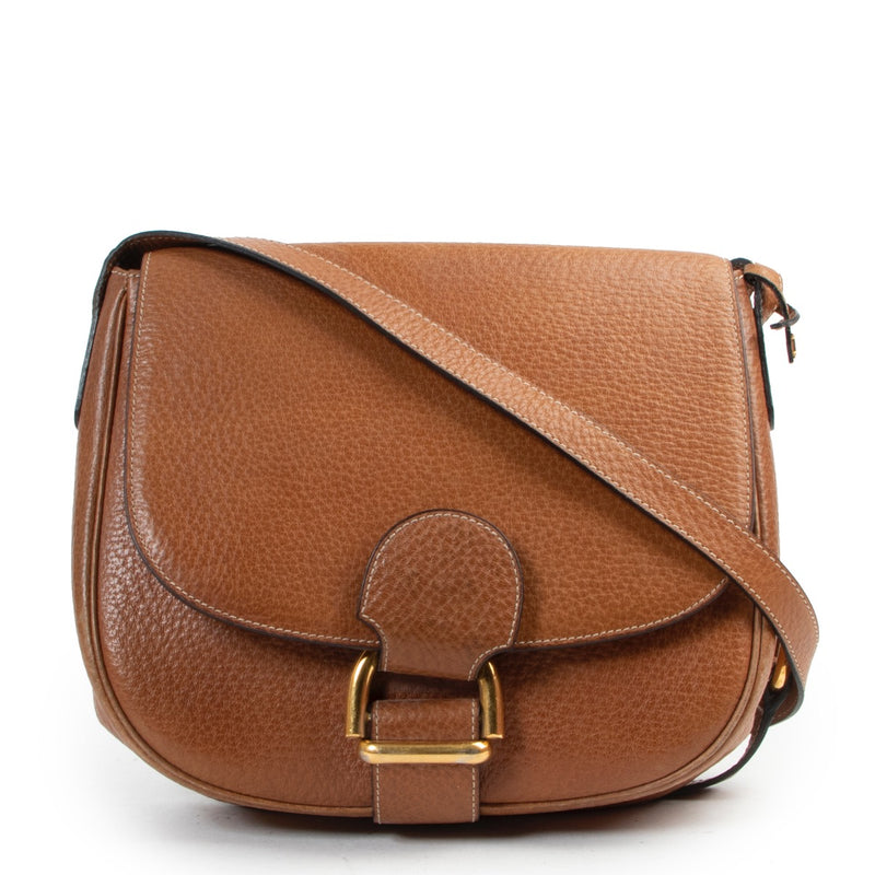 Shop safe online authentic Delvaux Cognac Crossbody at the right price at Labellov.Com