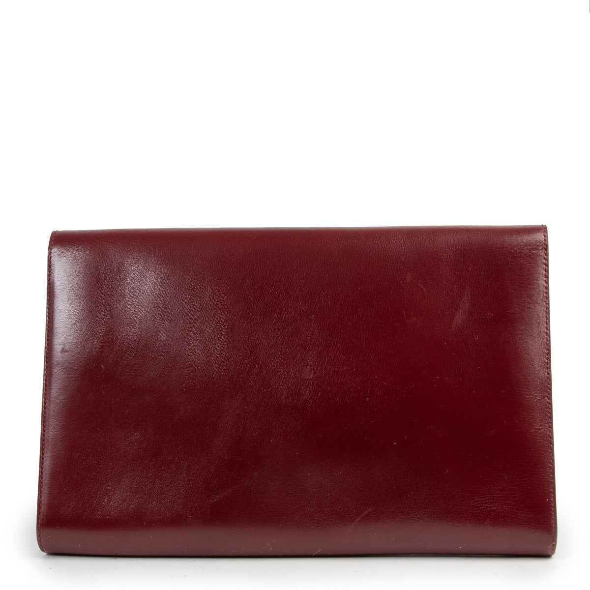 Delvaux pochette D bordeaux