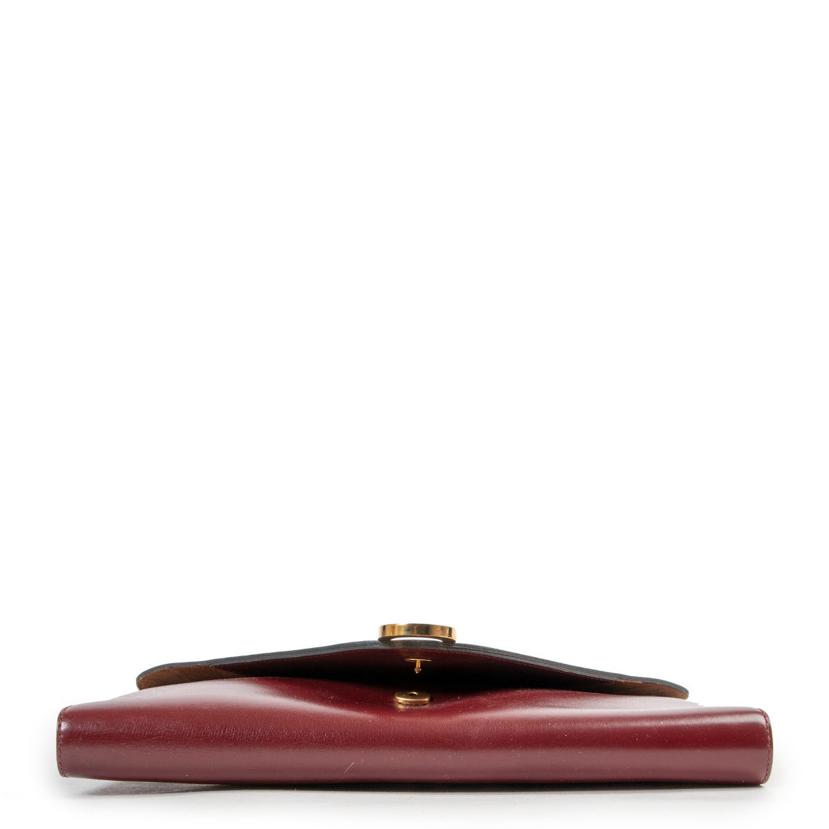 Delvaux pochette D bordeaux