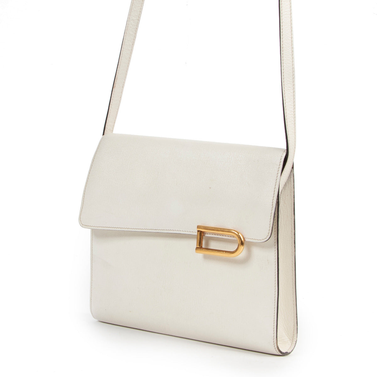 Delvaux 1985 White Clarion Bag