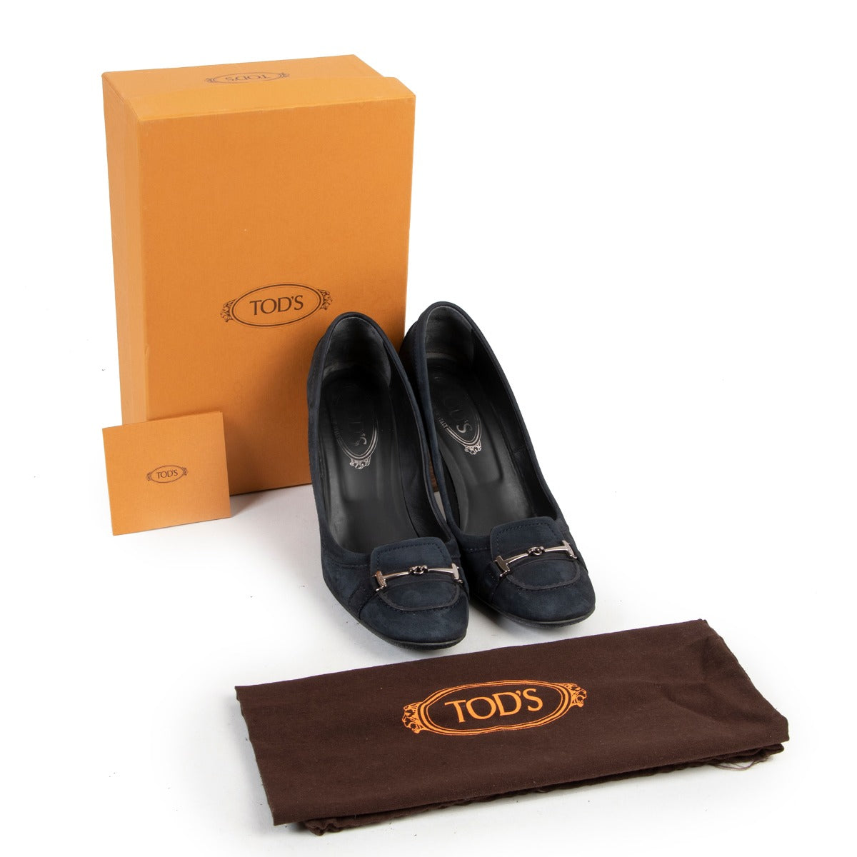 Buy second hand Tods Blue Suede Pumps-Size 38 1/2.