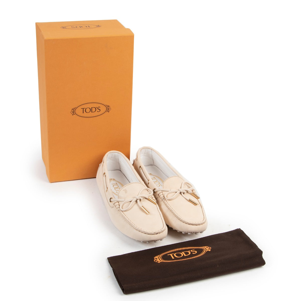 Tods Beige Loafers Sneakers-Size 38 on Labellov, Worldwide Shipping