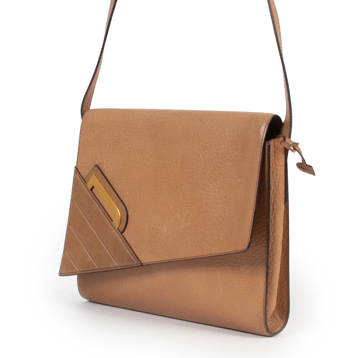 Shop safe online authentic second hand Delvaux Vintage Taupe Leather Crossbody Bag. Buy online Delvaux Vintage Taupe Leather Crossbody Bag in a safe way. Shop Delvaux Vintage Taupe Leather Crossbody Bag online safely.