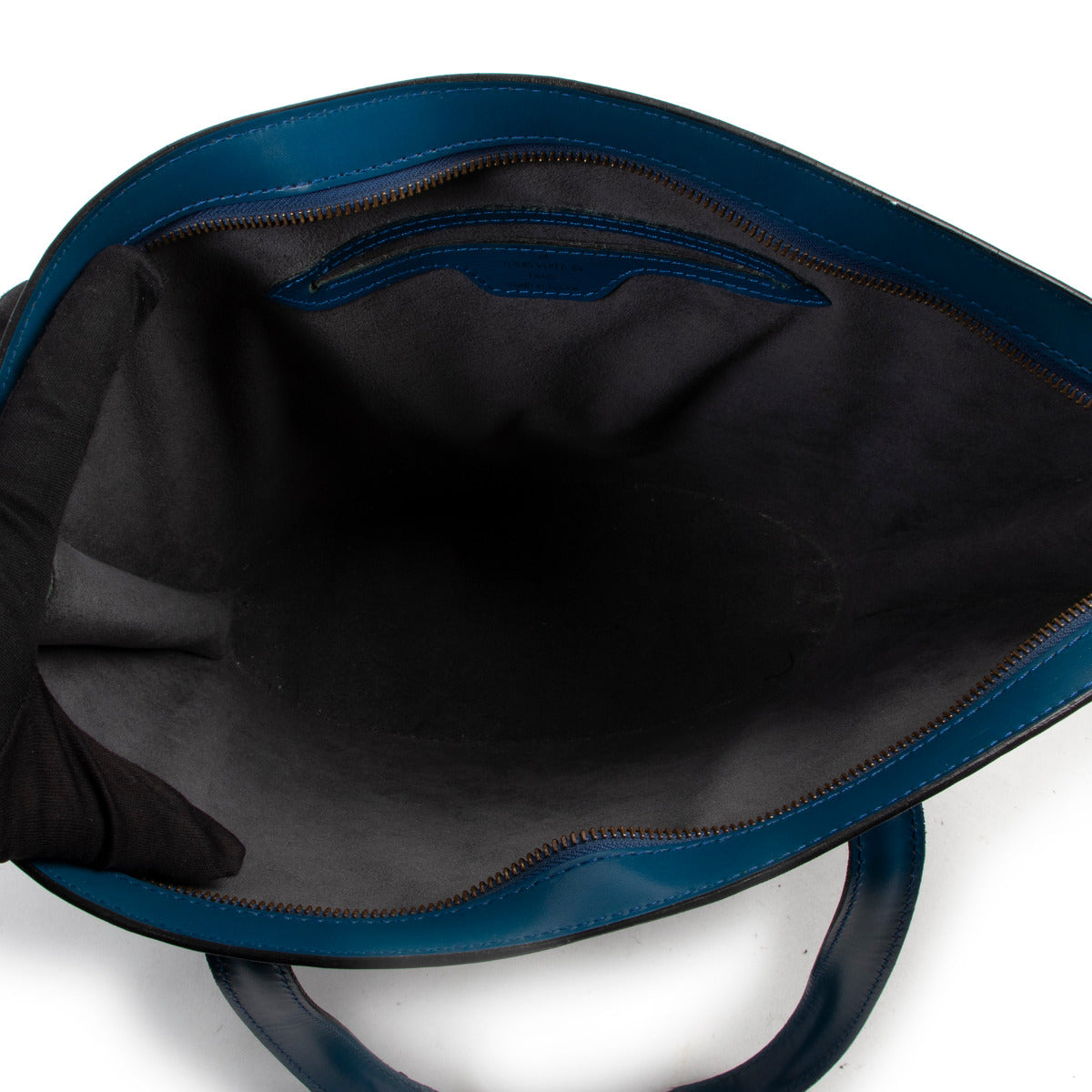 Sac à bandoulière Louis Vuitton Epi Saint Jacques bleu